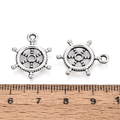 Tibetan Style Alloy Pendants TIBEP-T053-10AS-1