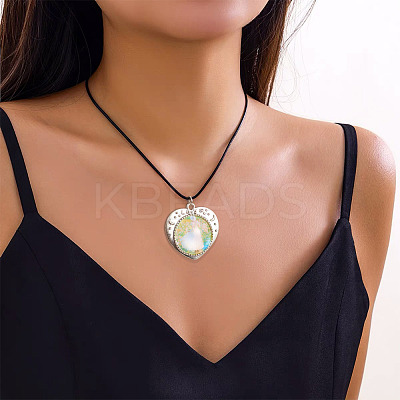 32Pcs 3 Styles Tibetan Style Alloy Pendant Cabochon Settings with Transparent Glass Cabochons FIND-TA0004-79-1