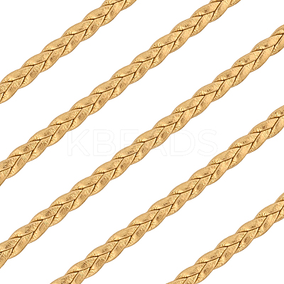5M 3-Ply PU Leather Braided Cord LC-GF0001-12F-1