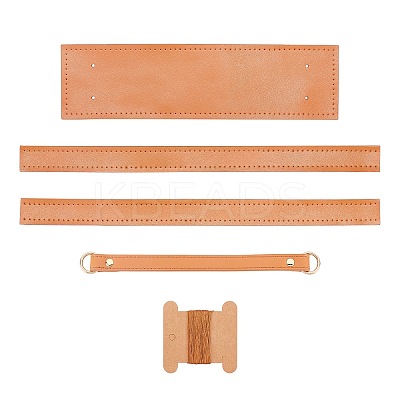 PU Leather Bag Bottom and Handles FIND-WH0059-06B-1