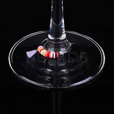 Wine Glass Charms AJEW-JO00170-M-1