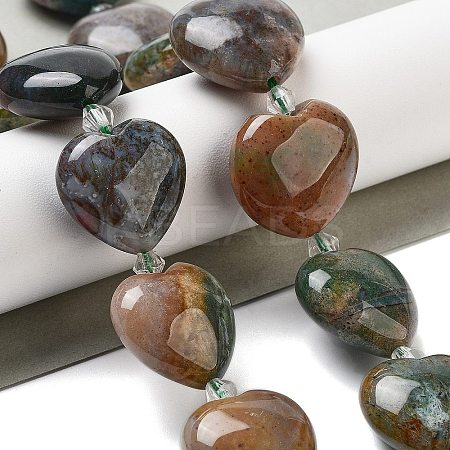 Natural Indian Agate Beads Strands G-C150-A04-01-1