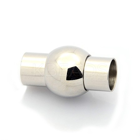 Tarnish Resistant Column 304 Stainless Steel Magnetic Bracelet Clasps STAS-O035-09-1