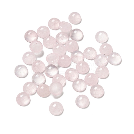 Natural Rose Quartz Cabochons G-Q173-01B-09-1
