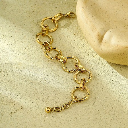 304 Stainless Steel Bracelet for Women BJEW-U009-03G-1