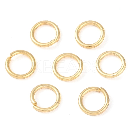 Brass Open Jump Rings KK-N254-45B-G-1