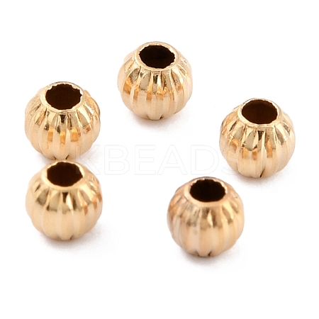 Long-Lasting Plated Brass Beads KK-O133-001A-G-1