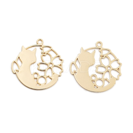 Long-Lasting Plated Brass Pendants KK-K336-48KCG-1