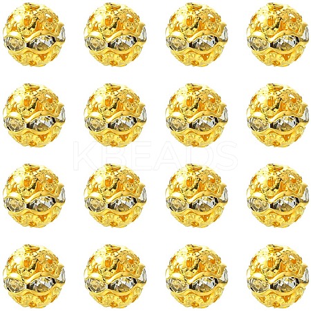 30Pcs Alloy Rhinestone Beads FIND-YW0009-05-1