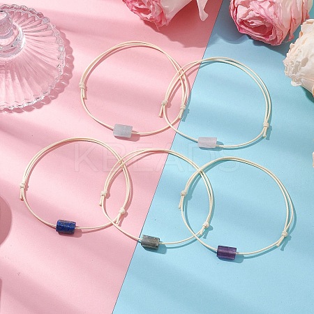 Natural Gemstone Braided Bead Bracelets for Women BJEW-JB11356-1