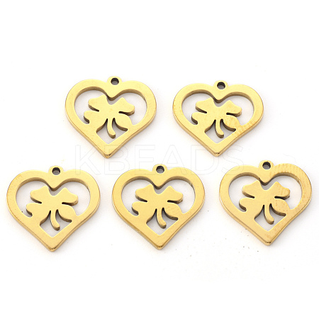 PVD Vacuum Plating 201 Stainless Steel Charms STAS-N092-82G-1