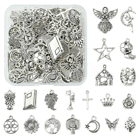 20 Styles Tibetan Style Alloy Pendants FIND-FS0002-72-1