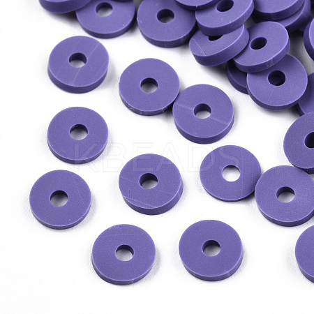 Handmade Polymer Clay Beads CLAY-R067-6.0mm-B03-1