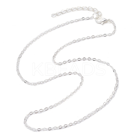 Brass Cable Chain Necklaces NJEW-JN04511-02-1