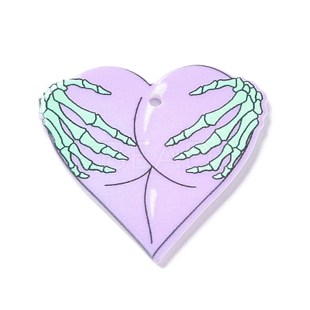 Printed Acrylic Pendants LS-MACR-C016-04B-1