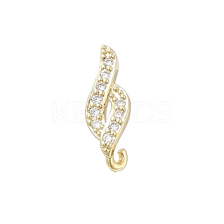 DIY Brass Micro Pave Cubic Zirconia Earring Findings LS-KK-E791-16G-1