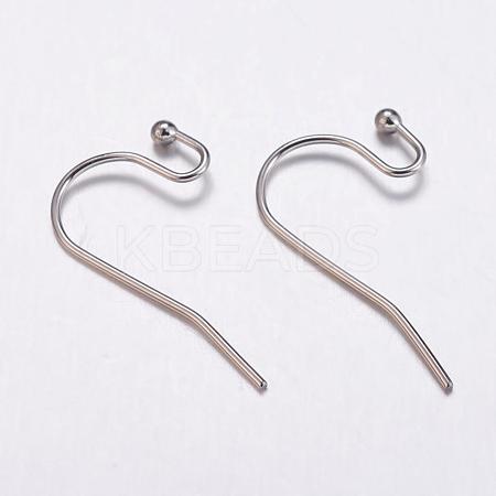 Tarnish Resistant 304 Stainless Steel Earring Hooks STAS-K146-032-11mm-1