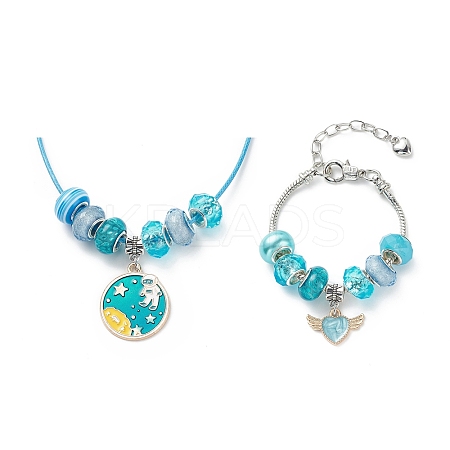 DIY European Bracelet Necklace Making Kit for Kid DIY-G085-01E-1