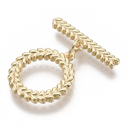 Brass Toggle Clasps LS-KK-S354-221-NF-1