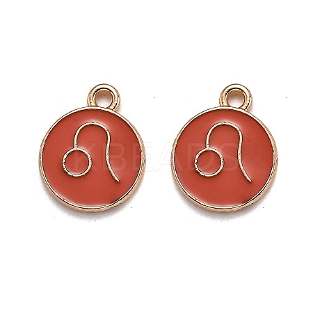 Alloy Enamel Pendants ENAM-S124-01B-12G-1