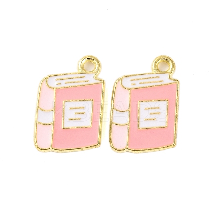 Golden Plated Alloy Enamel Pendants LS-ENAM-Z017-12G-03-1