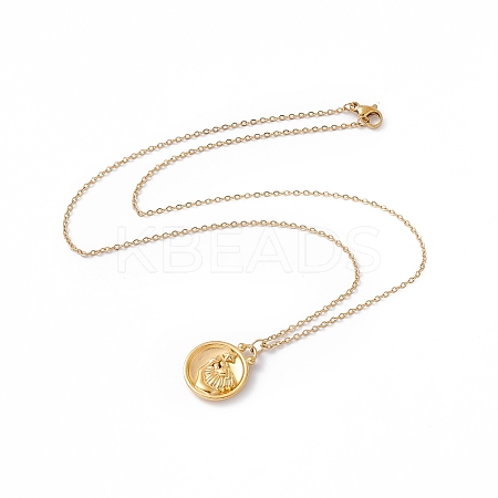 Ion Plating(IP) 304 Stainless Steel Pendant Necklace for Men Women STAS-H169-01J-1