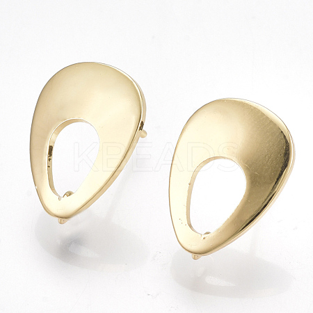 Brass Stud Earring Findings X-KK-S348-354-1
