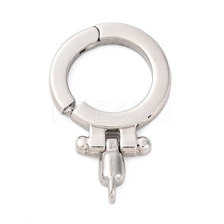 304 Stainless Steel Twister Clasps X-STAS-S187-01P-1