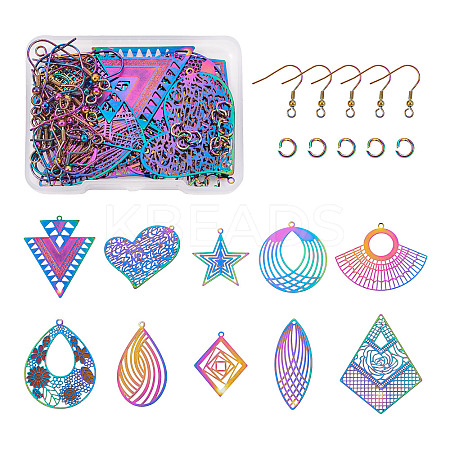 DIY Dangle Earing Making Kits DIY-CW0001-06-1