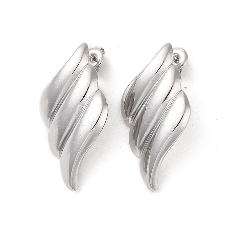 Non-Tarnish 304 Stainless Steel Stud Earrings for Women EJEW-L272-012P-1