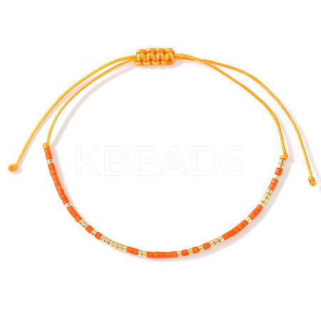 Bohemian Glass Seed Bead Braided Bead Bracelets ML0105-9-1