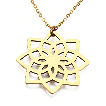 201 Stainless Steel Pendant Necklaces LS-NJEW-T009-JN064-2-45-1