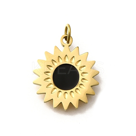 304 Stainless Steel Enamel Charms STAS-R153-09G-02-1
