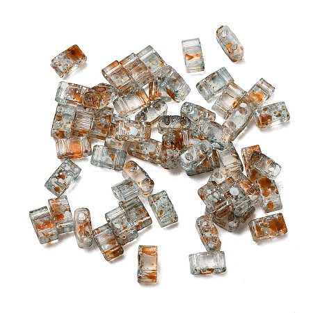 2-Hole Transparent Glass Seed Beads SEED-S023-30B-32-1