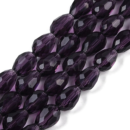 Transparent Glass Beads Strands EGLA-N013-T10mm-D06-1