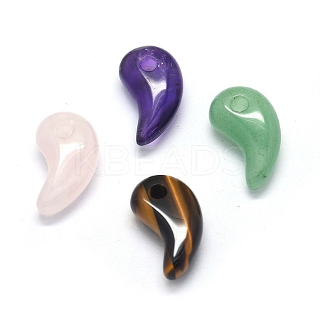 Natural Mixed Stone Pendants G-O175-33-1