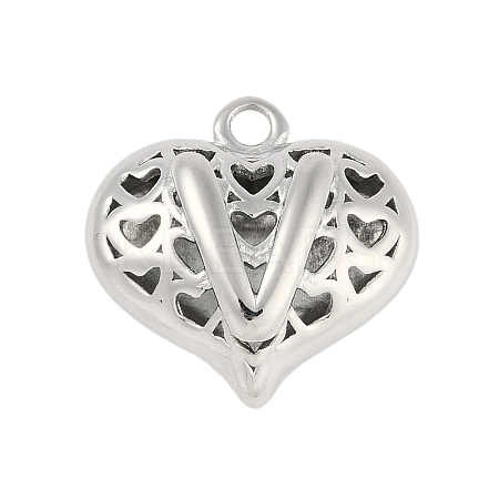Hollow Brass Pendants for Valentine's Day KK-M289-03V-P-1