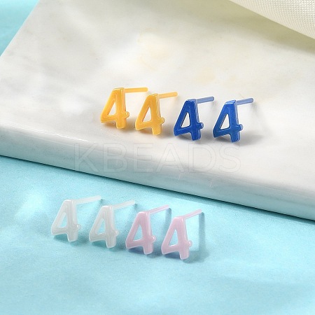 Hypoallergenic Bioceramics Zirconia Ceramic Stud Earrings EJEW-C065-03E-1