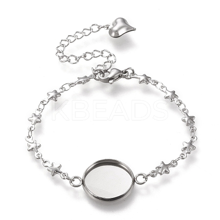 Tarnish Resistant 304 Stainless Steel Bracelet Making STAS-L248-008P-A-1