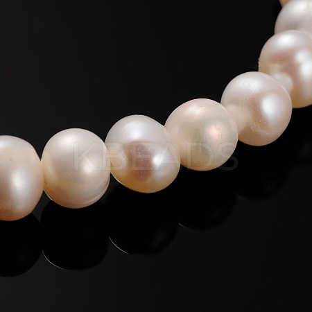Natural Cultured Freshwater Pearl Beads Strands PEAR-E002-26-01-1