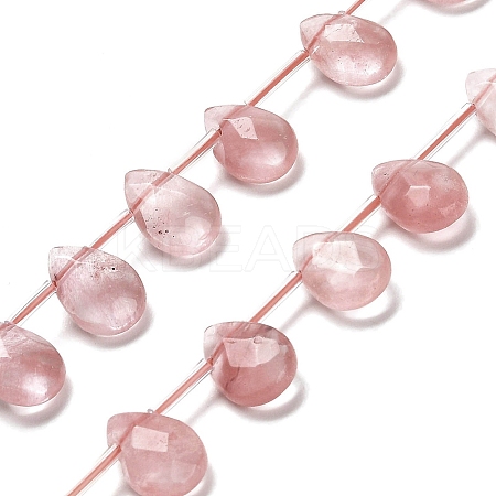 Cherry Quartz Glass Beads Strands G-Q167-A02-01-1