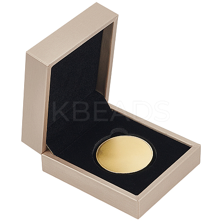 Rectangle PU Imitation Leather Coin Storage Boxes CON-WH0089-145C-1