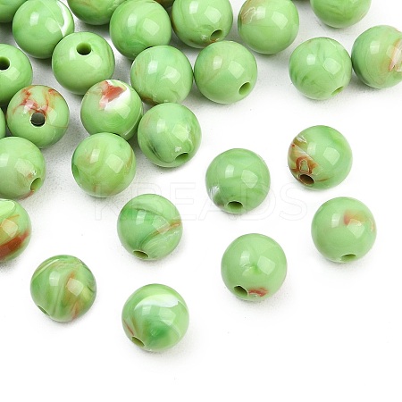 Opaque Acrylic Imitation Gemstone Beads OACR-G064-15B-02-1