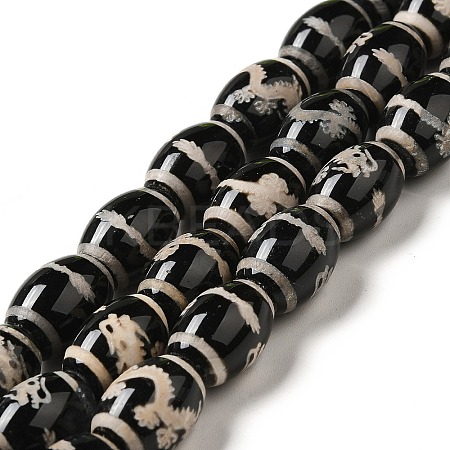 Tibetan Style dZi Beads Strands G-F726-A01-1