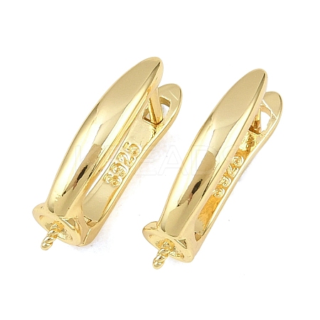 Brass Hoop Earring Findings KK-D109-04G-1