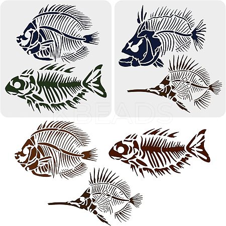 Plastic Reusable Drawing Painting Stencils Templates DIY-WH0172-904-1