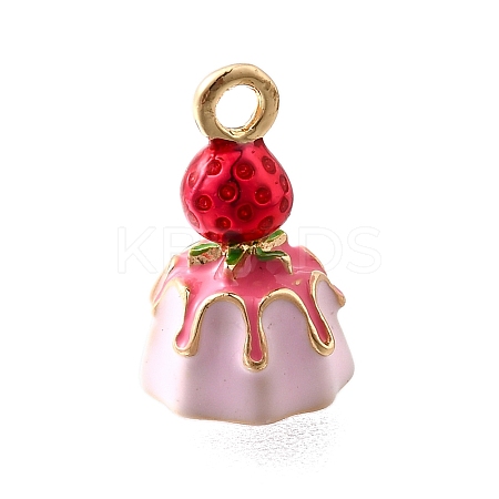 Zinc Alloy Enamel Charms FIND-U029-01G-09-1