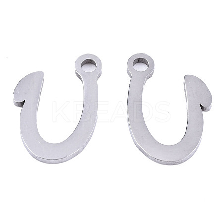 Non-Tarnish 201 Stainless Steel Charms STAS-T044-217P-U-1