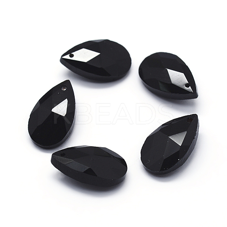 Faceted Glass Pendants GLAA-F069-S-A10-1
