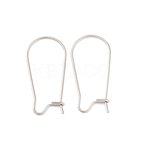 Non-Tarnish 316 Surgical Stainless Steel Hoop Earrings Findings Kidney Ear Wires LS-X-STAS-E009-5-1